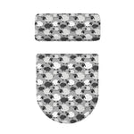 Doodle Sheep Pattern Print Toilet Lid And Tank Cover Set