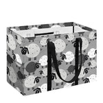 Doodle Sheep Pattern Print Utility Tote Bag
