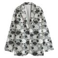 Doodle Sheep Pattern Print Women's Blazer