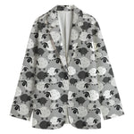Doodle Sheep Pattern Print Women's Blazer