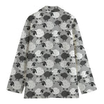 Doodle Sheep Pattern Print Women's Blazer