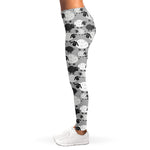 Doodle Sheep Pattern Print Women's Leggings