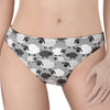 Doodle Sheep Pattern Print Women's Thong