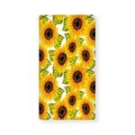 Doodle Sunflower Pattern Print Baby Crib Sheet
