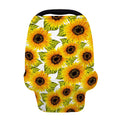 Doodle Sunflower Pattern Print Baby Seat Cover
