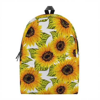 Doodle Sunflower Pattern Print Backpack