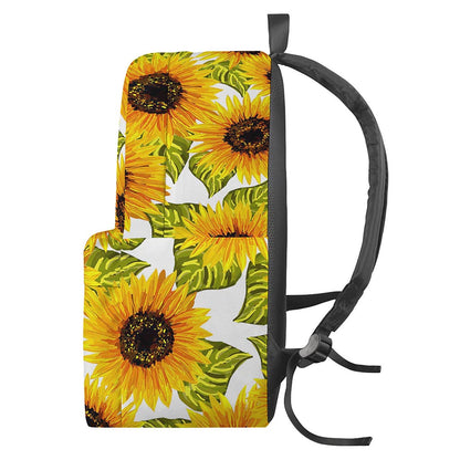 Doodle Sunflower Pattern Print Backpack