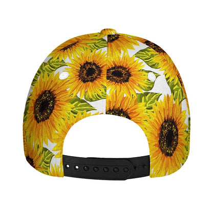 Doodle Sunflower Pattern Print Baseball Cap