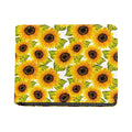 Doodle Sunflower Pattern Print Bifold Wallet