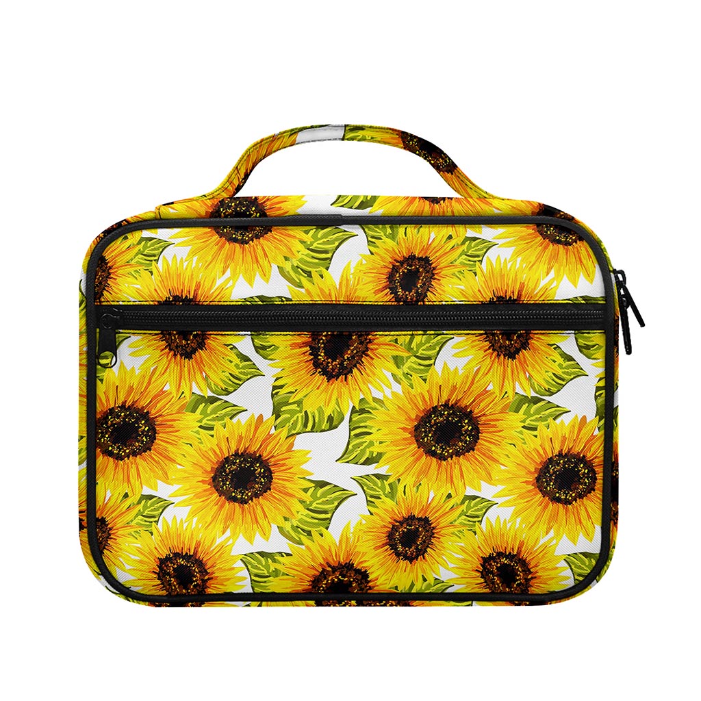 Doodle Sunflower Pattern Print Briefcase Bible Bag