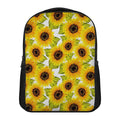 Doodle Sunflower Pattern Print Casual Backpack