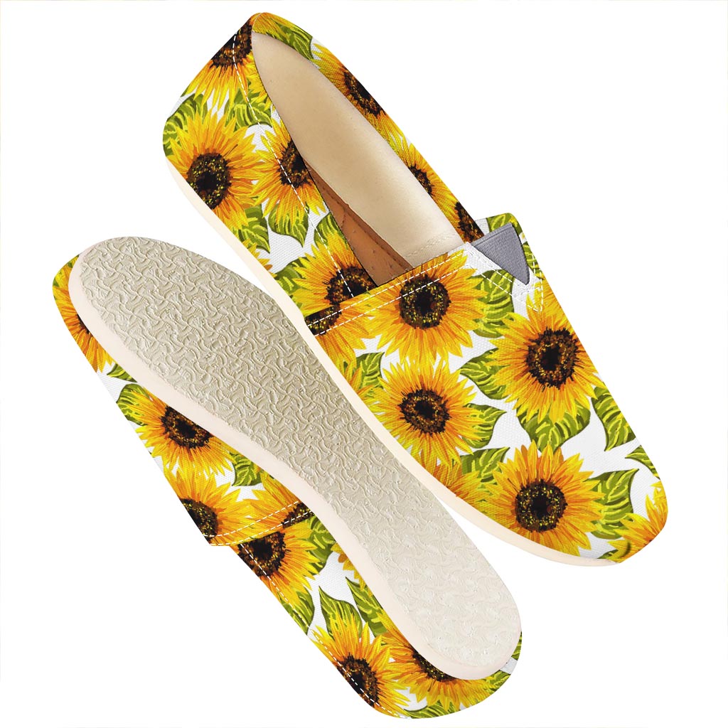 Doodle Sunflower Pattern Print Casual Shoes