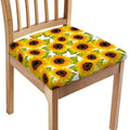 Doodle Sunflower Pattern Print Chair Cushion Cover