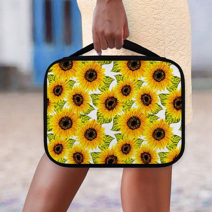 Doodle Sunflower Pattern Print Classic Bible Case