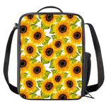 Doodle Sunflower Pattern Print Crossbody Lunch Bag
