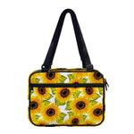 Doodle Sunflower Pattern Print Double Strap Bible Bag