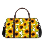 Doodle Sunflower Pattern Print Duffle Bag
