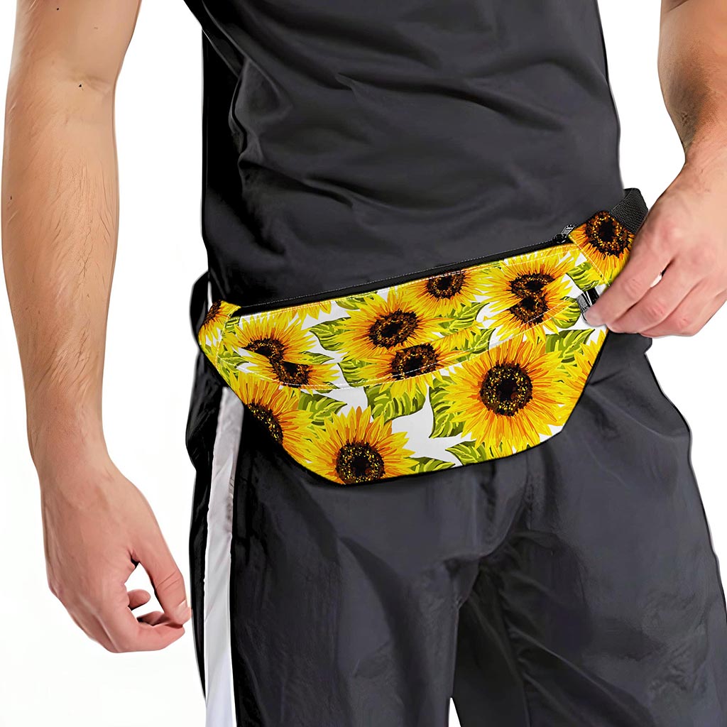 Doodle Sunflower Pattern Print Fanny Pack