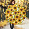 Doodle Sunflower Pattern Print Foldable Umbrella