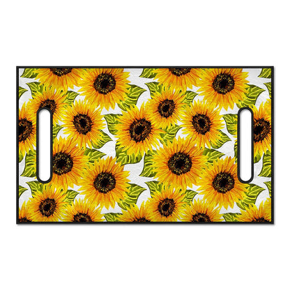 Doodle Sunflower Pattern Print Golf Cart Seat Cover