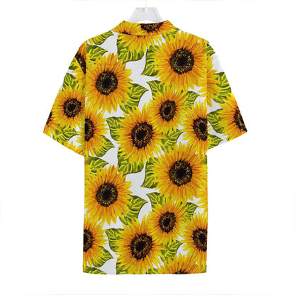 Doodle Sunflower Pattern Print Hawaiian Shirt