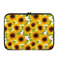 Doodle Sunflower Pattern Print Laptop Sleeve