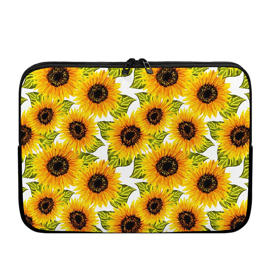 Doodle Sunflower Pattern Print Laptop Sleeve
