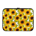 Doodle Sunflower Pattern Print Laptop Sleeve
