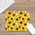 Doodle Sunflower Pattern Print Mouse Pad