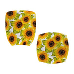 Doodle Sunflower Pattern Print Office Chair Cover