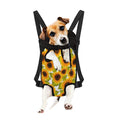 Doodle Sunflower Pattern Print Pet Carrier Backpack