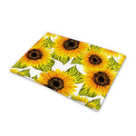 Doodle Sunflower Pattern Print Pet Cooling Mat Cover