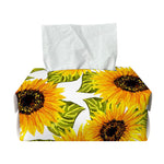 Doodle Sunflower Pattern Print Rectangle Tissue Box Cover