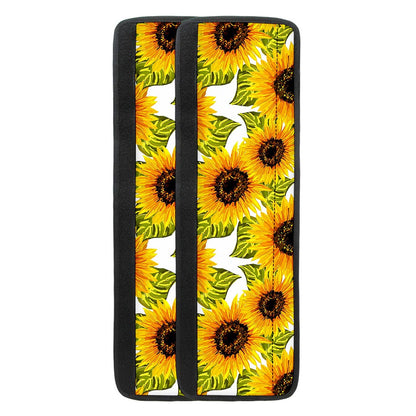 Doodle Sunflower Pattern Print Refrigerator Handle Covers