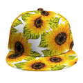 Doodle Sunflower Pattern Print Snapback Cap