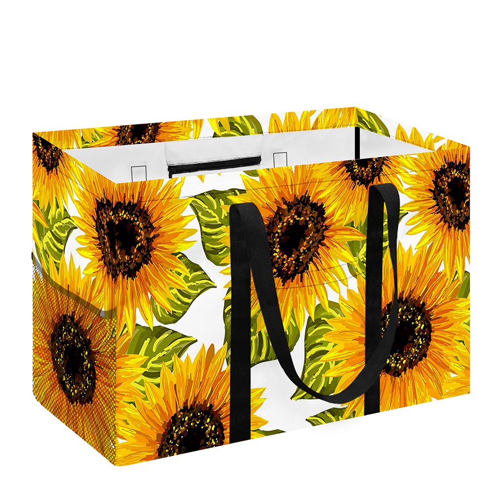 Doodle Sunflower Pattern Print Utility Tote Bag