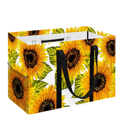 Doodle Sunflower Pattern Print Utility Tote Bag