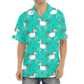 Doodle Unicorn Pattern Print Aloha Shirt