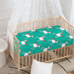 Doodle Unicorn Pattern Print Baby Crib Sheet