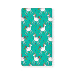 Doodle Unicorn Pattern Print Baby Crib Sheet