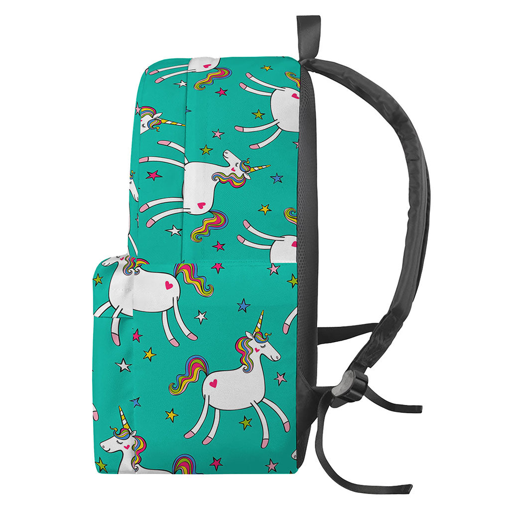 Doodle Unicorn Pattern Print Backpack