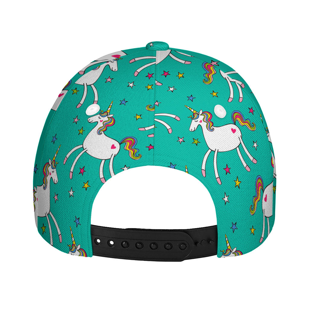 Doodle Unicorn Pattern Print Baseball Cap