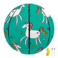 Doodle Unicorn Pattern Print Basketball