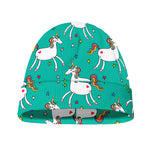 Doodle Unicorn Pattern Print Beanie