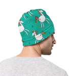 Doodle Unicorn Pattern Print Beanie