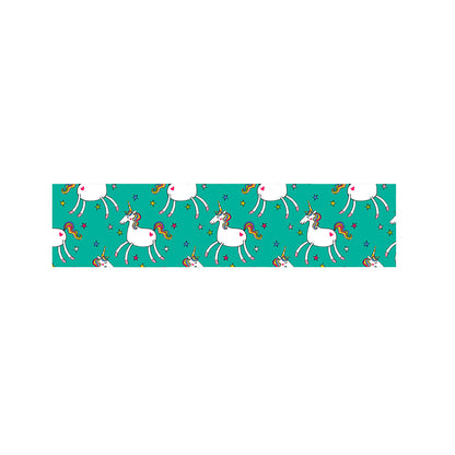 Doodle Unicorn Pattern Print Bed Runner
