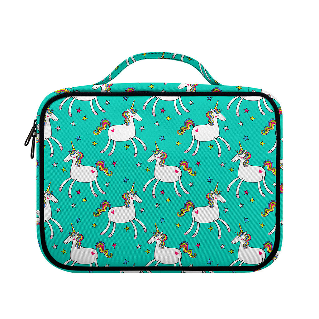 Doodle Unicorn Pattern Print Briefcase Bible Bag