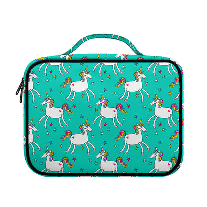 Doodle Unicorn Pattern Print Briefcase Bible Bag