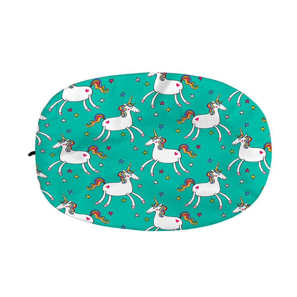 Doodle Unicorn Pattern Print Car Side Mirror Covers