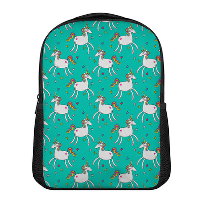 Doodle Unicorn Pattern Print Casual Backpack